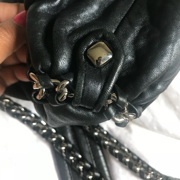 Authentic Leather MCM cross body with Chain Strap - Picture 6 of 8